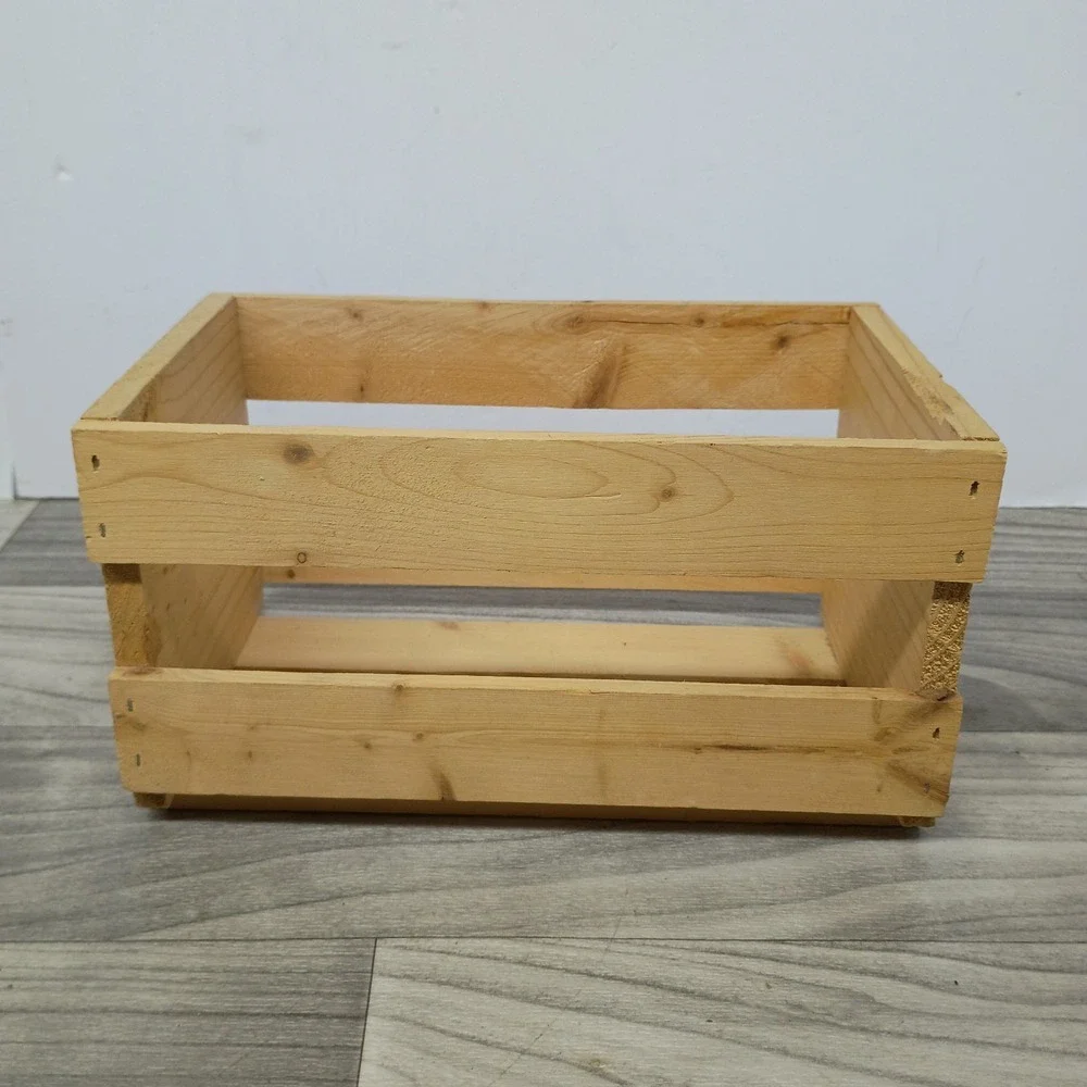 Sony Compact Disc Digital Audio Wooden 20 CD Storage Crate Rack Vintage